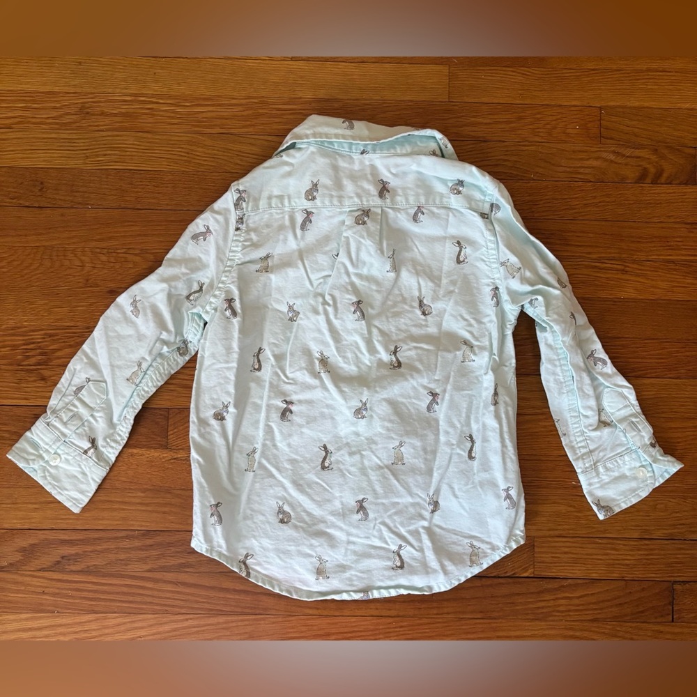 Janie and Jack 3T Boys Pastel Button Down Easter Shirt Spring Outfit - Picture 6 of 8